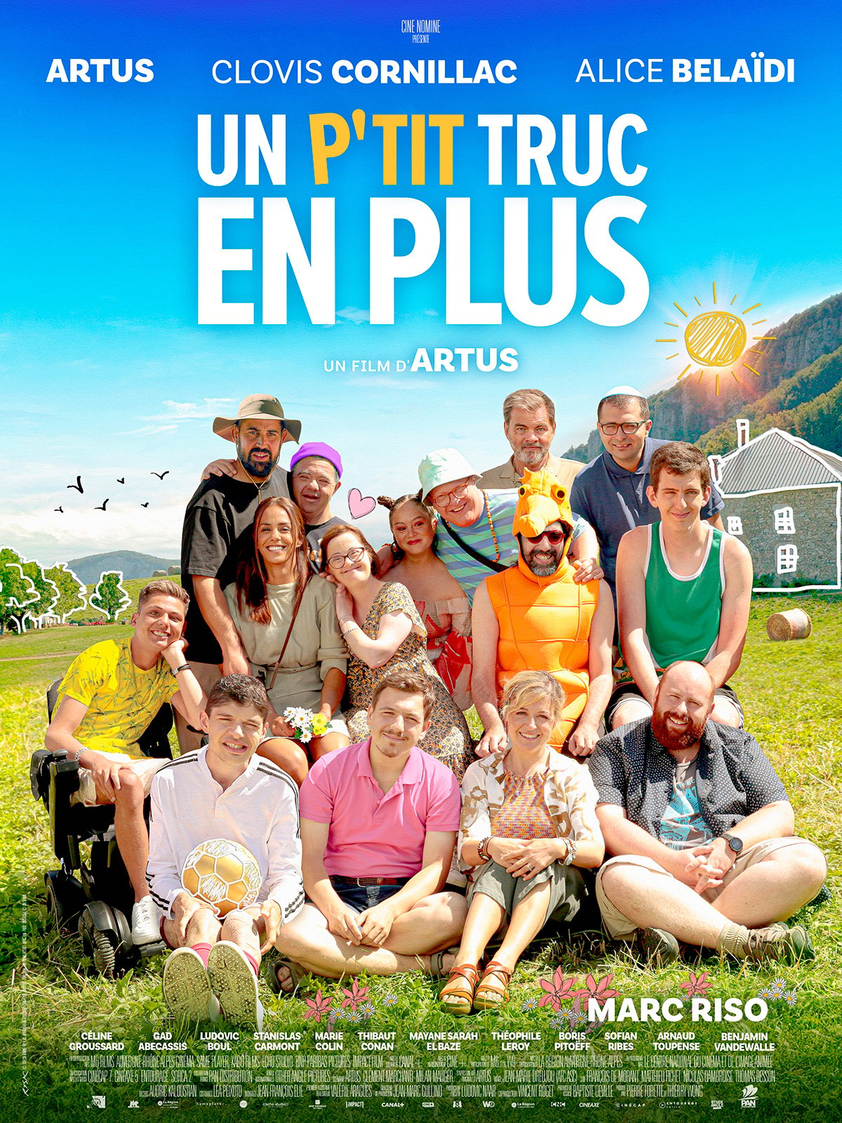 Affiche du film Un p’tit truc en plus au cinéma Paradiso de St MArtin en Haut